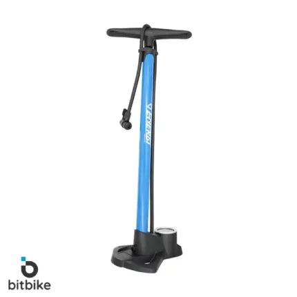 تلمبه پایی دوچرخه فلزی درجه‌دار آبی انرژی مدل PCS GF-38P 160