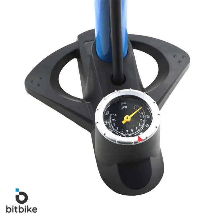 تلمبه پایی دوچرخه فلزی درجه‌دار آبی انرژی مدل PCS GF-38P 160