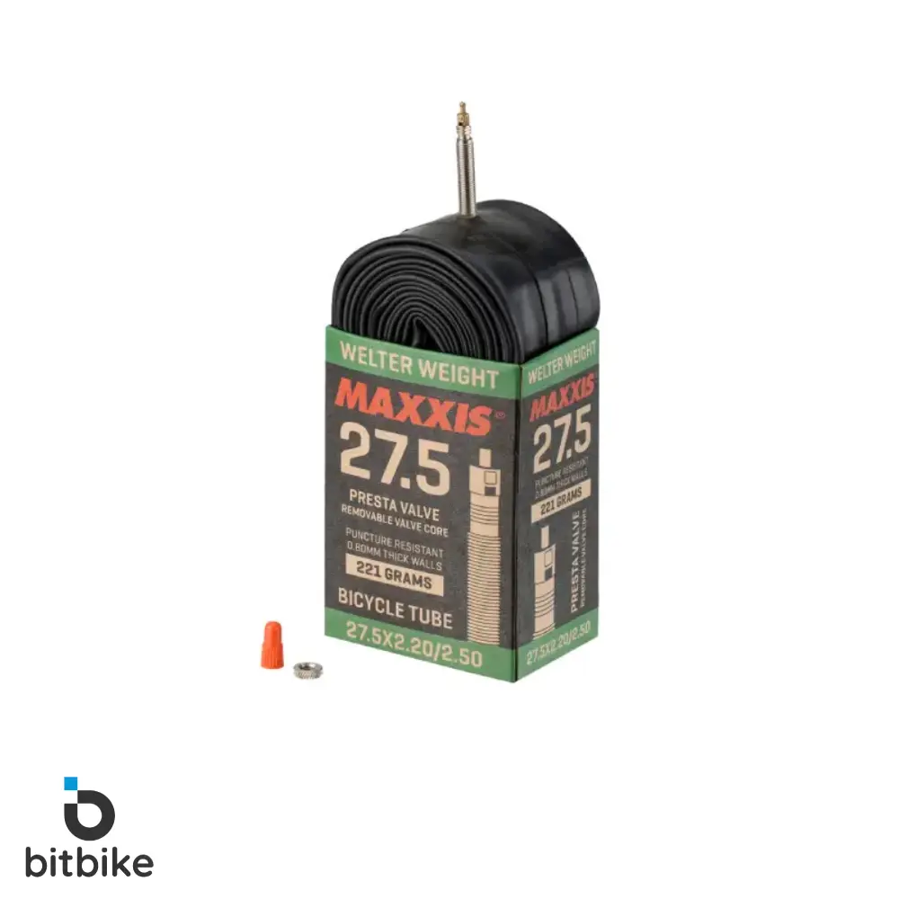 تیوپ مکسیس والف سوزنی مدل Maxxis welter weight 27.5x2.2x 2.5c