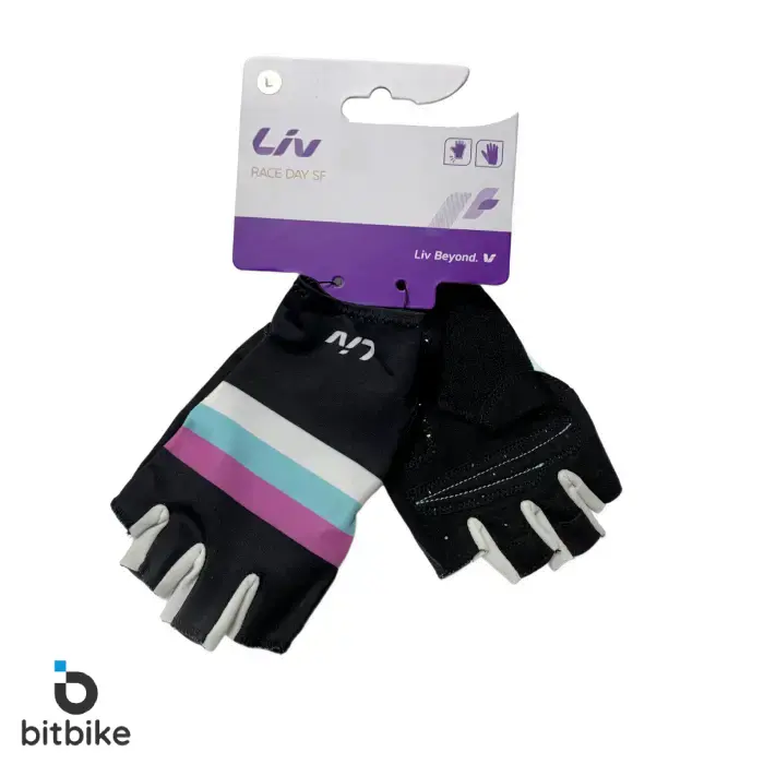 دستکش نیم انگشتی دخترانه لیو مدل RACE DAY SF