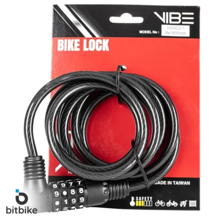 قفل دوچرخه کابلی رمزی وایب تایوانی مدل handyway-CL-836-08180 کد 1000c2-1