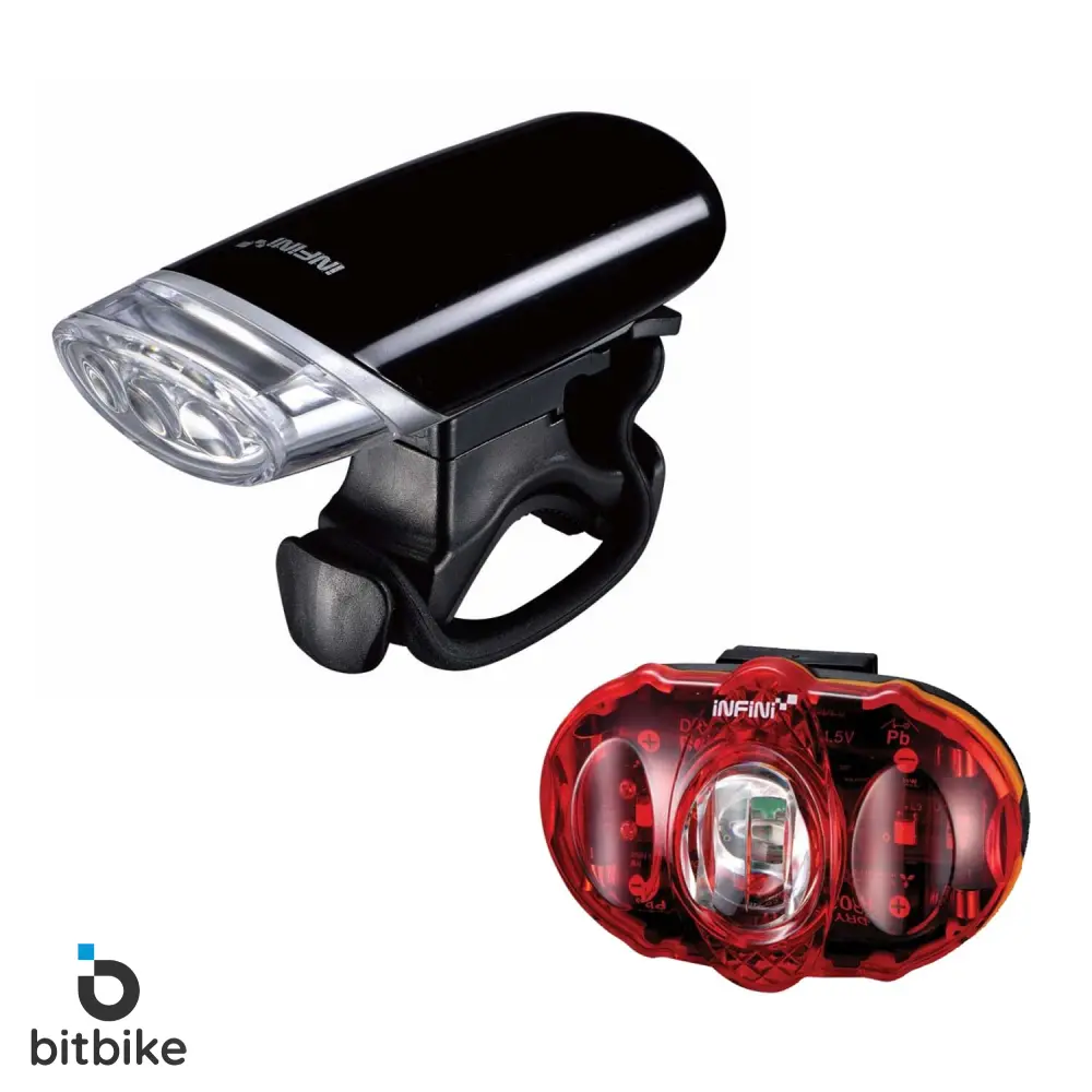 ست چراغ جلو و عقب دوچرخه برند اینفینی مدل I-1206P کد 0250