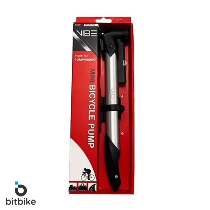 تلمبه دوچرخه دستی آلومینیومی وایب مدل 0090