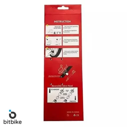 تلمبه دوچرخه دستی آلومینیومی وایب مدل 0090