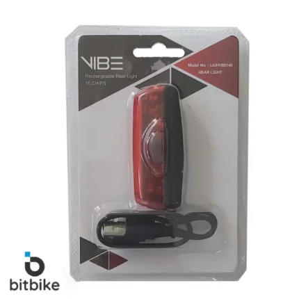 چراغ عقب شارژی 16 چیپ وایب مدل 0140