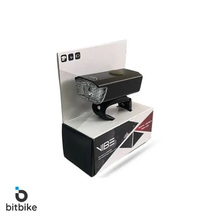 چراغ جلو شارژی آلومینیومی وایب مدل 0110