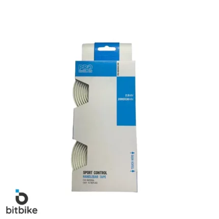 نوار فرمان سفید سیلیکونی دوچرخه کورسی برند پرو PRO مدل TAPEPR0030