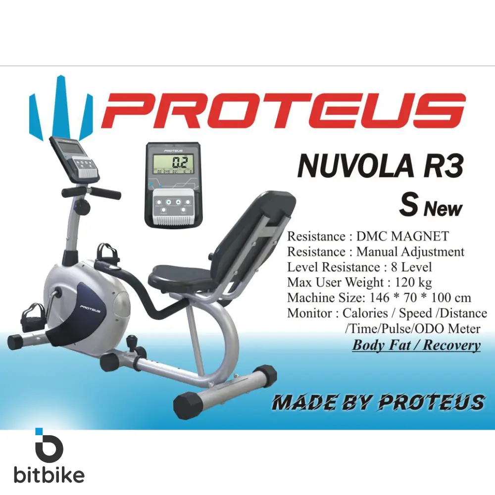 دوچرخه ثابت خانگی نشسته پروتئوس مدل نُوالا NUVOLA R3 S NEW